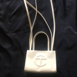 Telfar White Small Shopping Bag